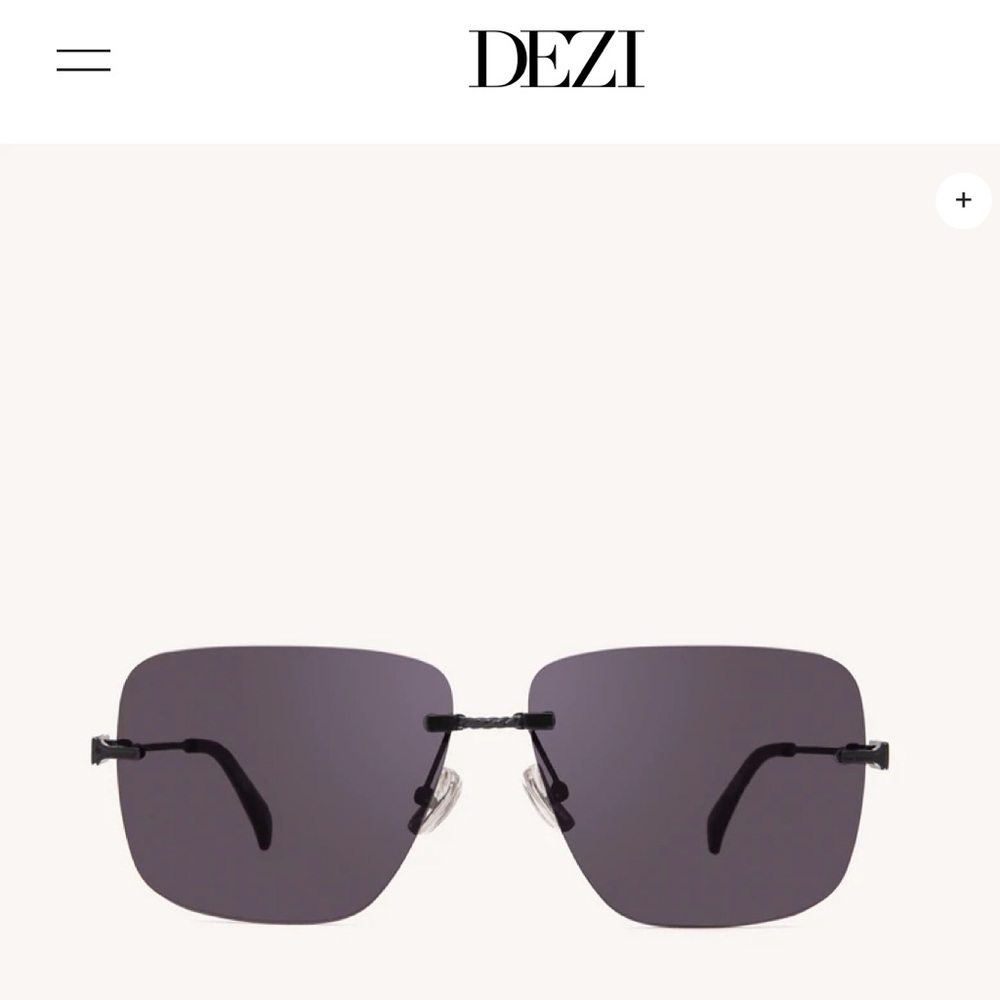 DEZI sunglasses - Black/Dark smoke